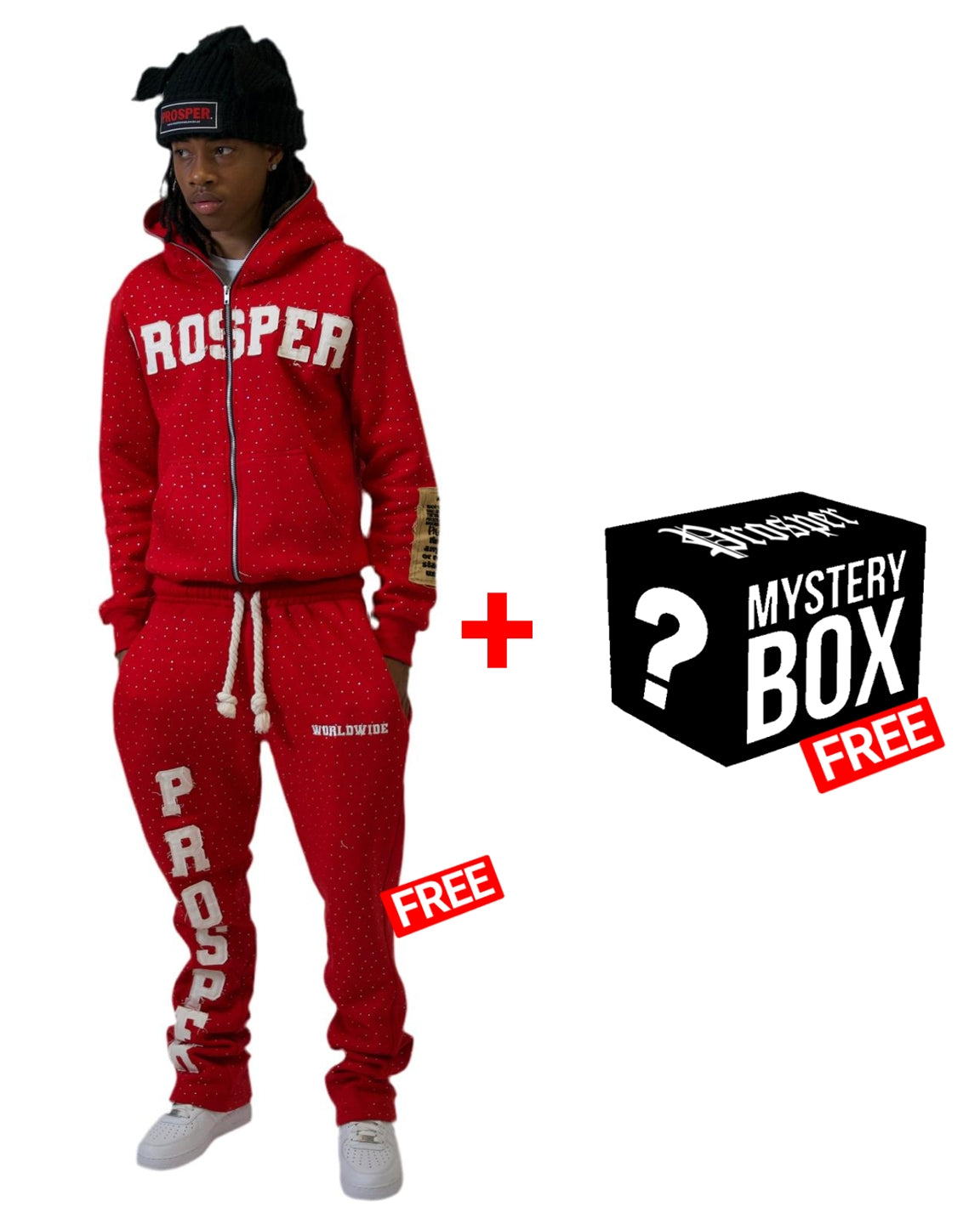 RED JACKET  + FREE PANTS = FREE ITEM
