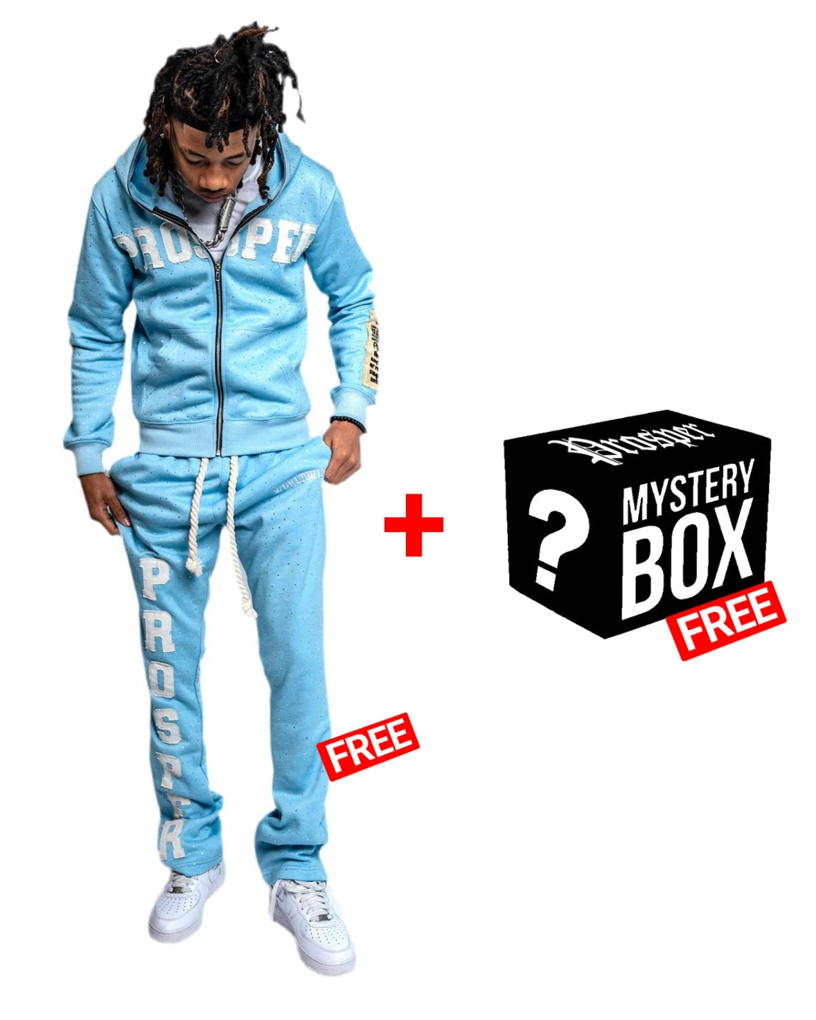LIGHT BLUE JACKET  + FREE PANTS = FREE ITEM