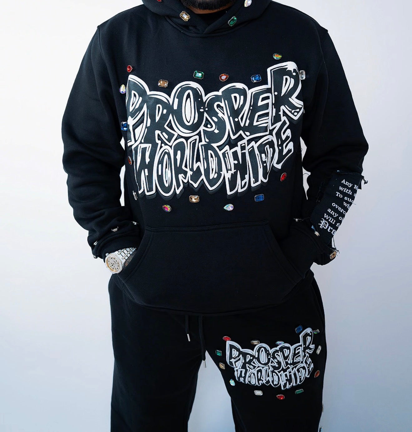 BLACK GEMSTONE JACKET + FREE PANTS = FREE ITEM