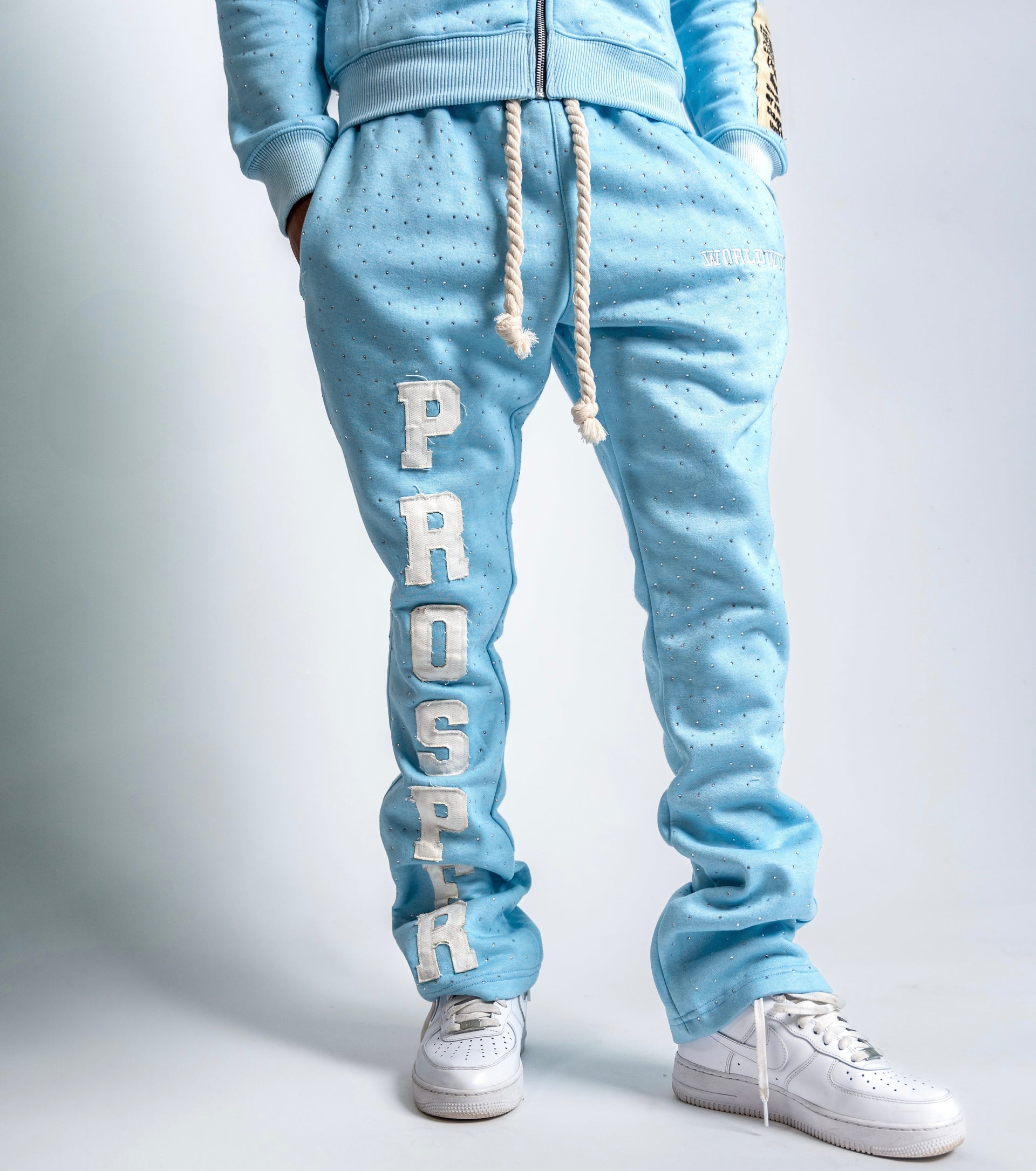 "LIGHT BLUE SWEATS"