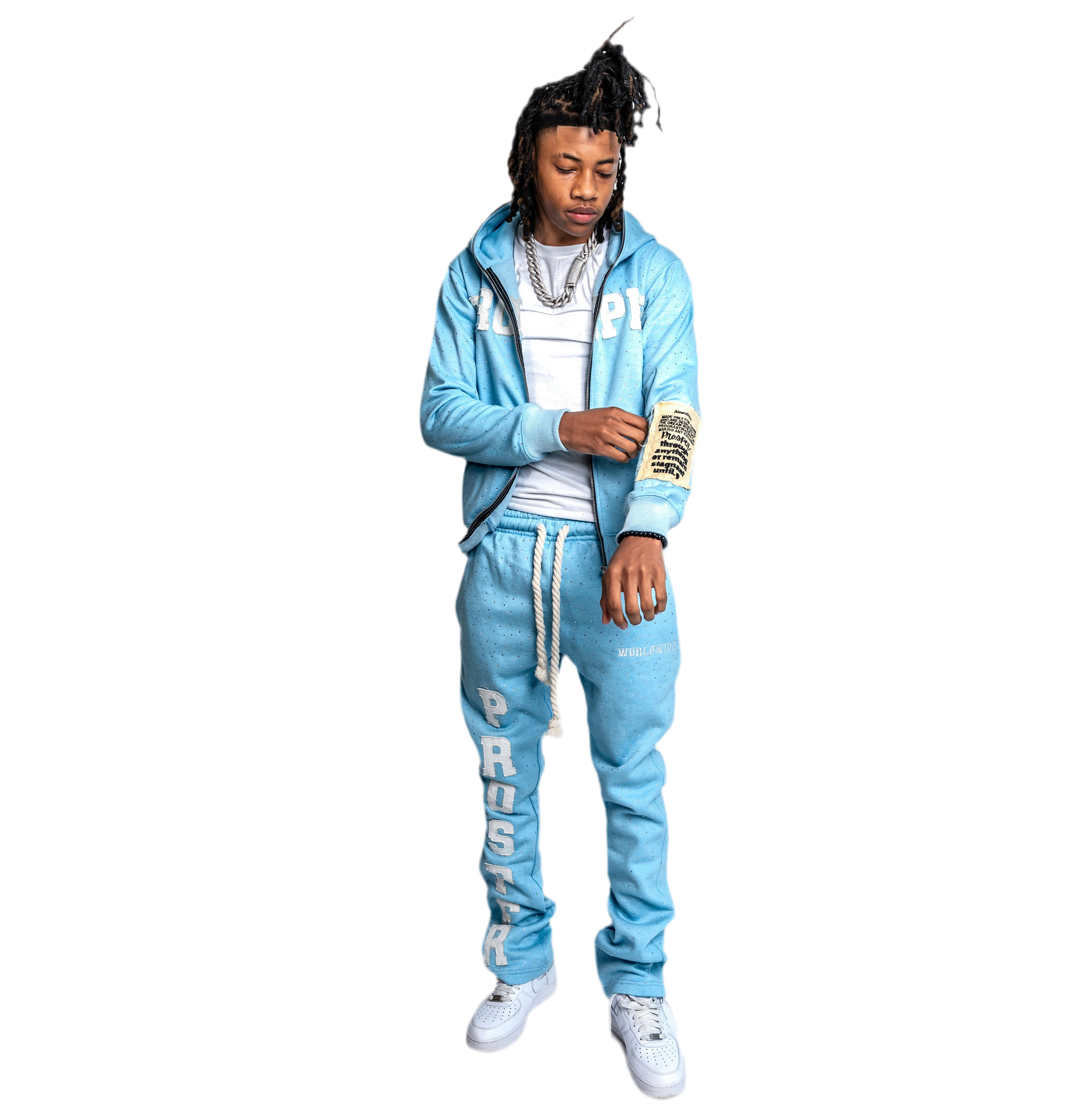 LIGHT BLUE JACKET  + FREE PANTS = FREE ITEM